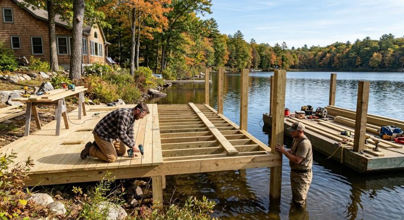 Pond Dock Construction in Denver County, CO