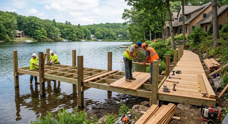 Pond Dock Installation in Roswell, GA